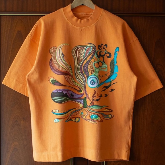 Orange Graphic Short Sleeve Tee - Picture 1 of 2